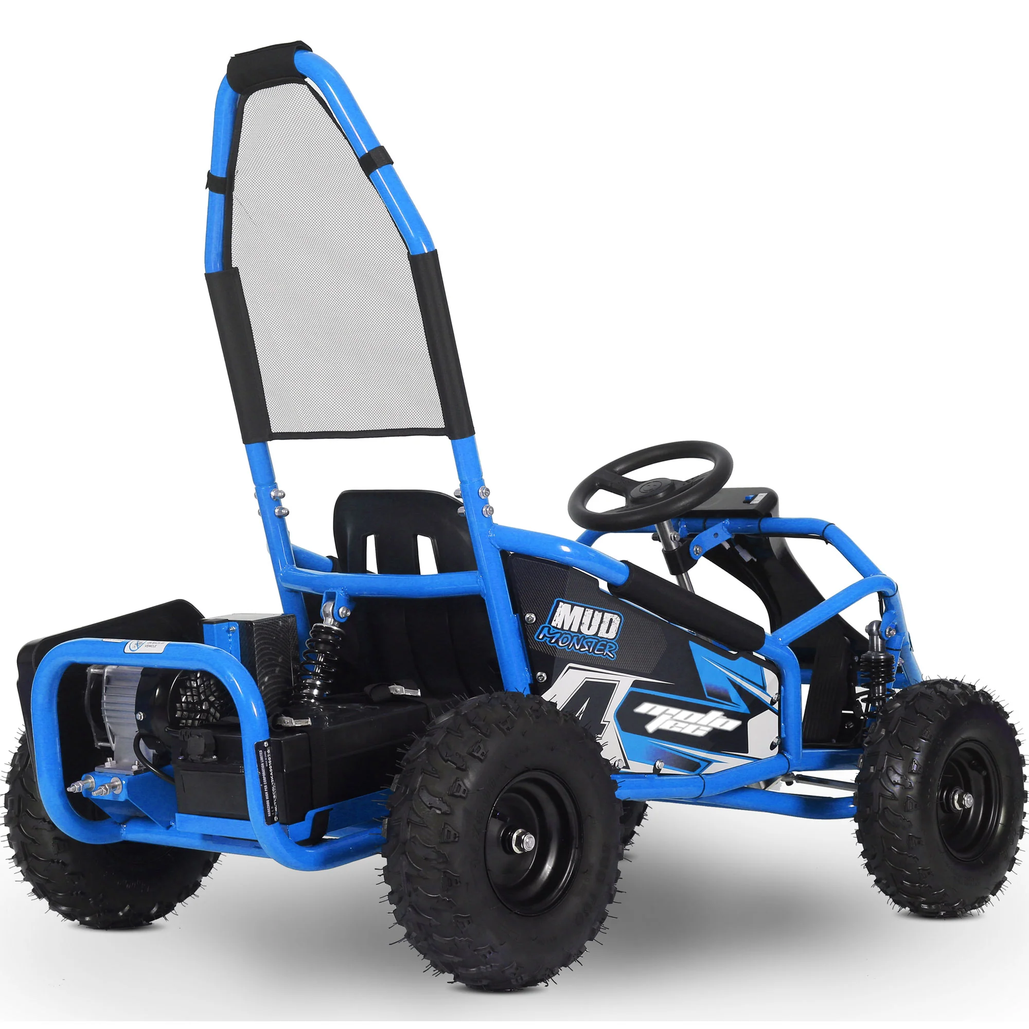 MotoTec 48v 1000w Mud Monster Kids Electric Go Kart - Image 3