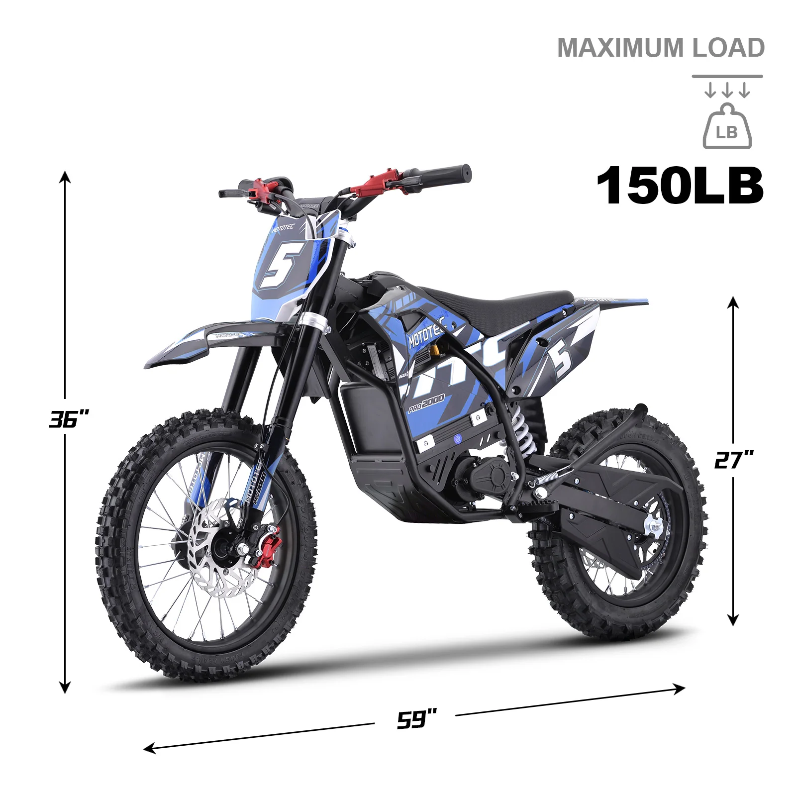 MotoTec 60v 2000w Pro Mini Moto - Image 19